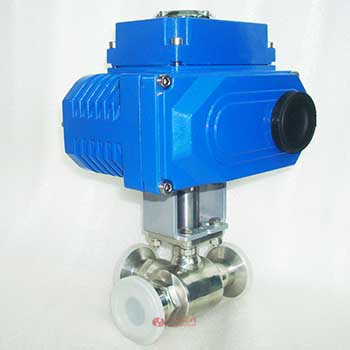 衛(wèi)生級(jí)電動(dòng)三通球閥圖片