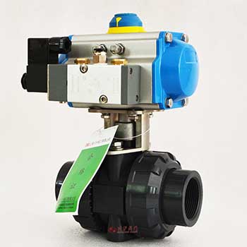 氣動(dòng)雙由令球閥圖片