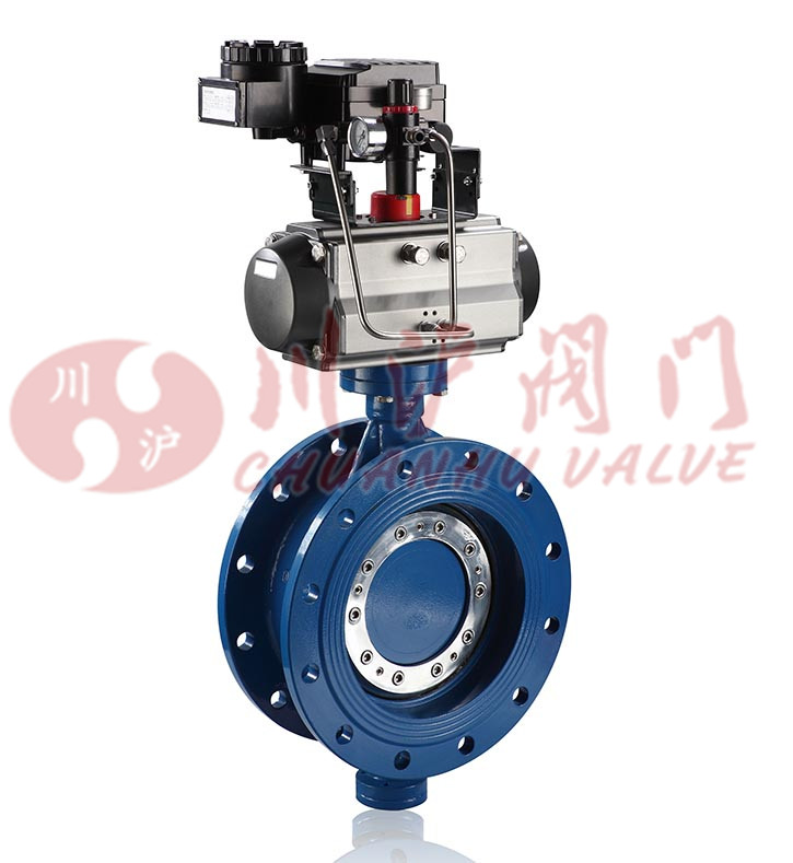 法蘭式氣動硬密封蝶閥調節(jié)型圖片
